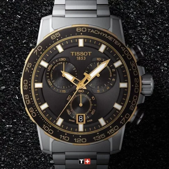 Black Tissot Supersport Mens Wrist Watch Race Watch T125.617.21.051.00