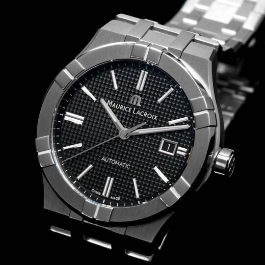 Black Maurice Automatic Watch for Mens AI6008-SS002-330-1