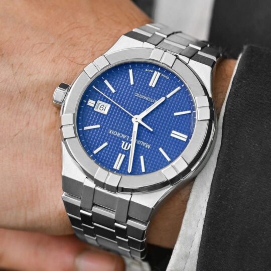 Blue Maurice Automatic Watch for Mens AI6008-SS002-430-1